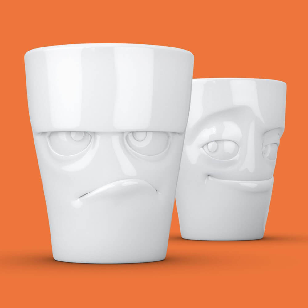 Set de Tasses Grognon et Malin (x2) - Mug Original Tassen