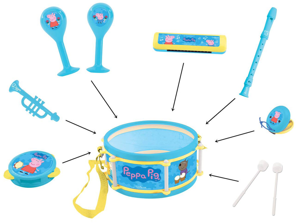 Set musical 7 pièces Peppa Pig bleu