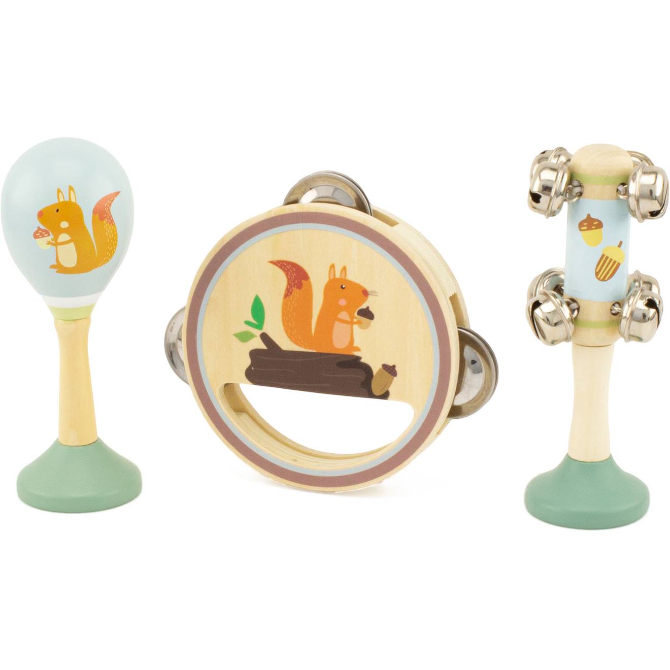 Set musical écureuil beige