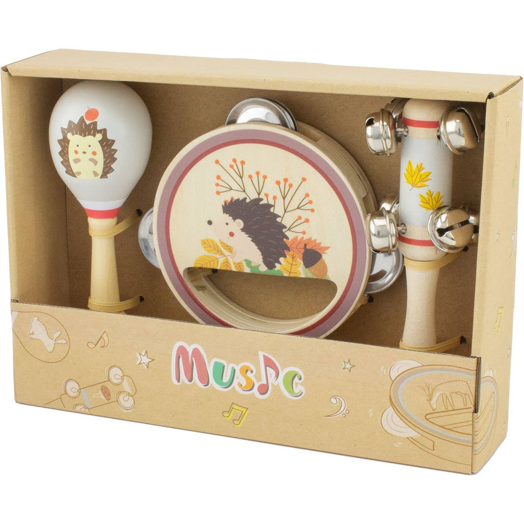 Set musical hérisson beige