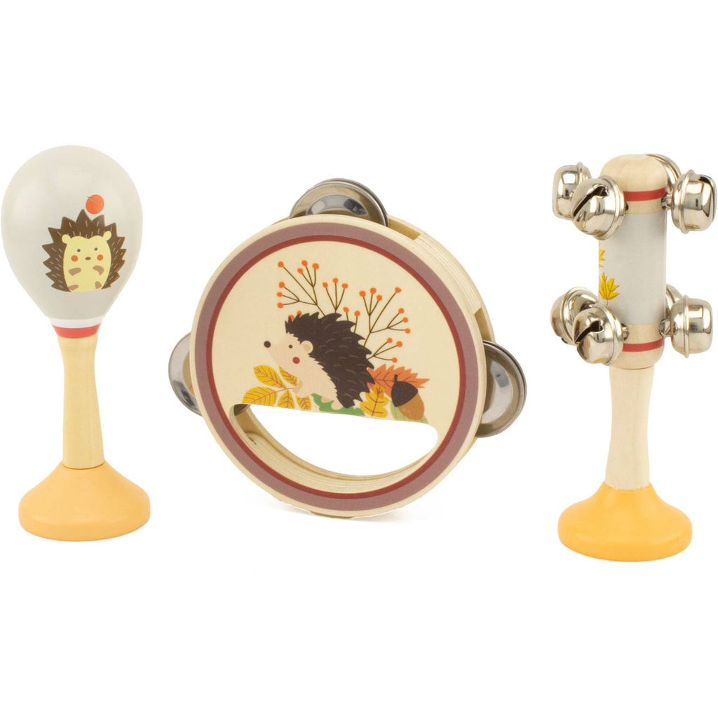 Set musical hérisson beige