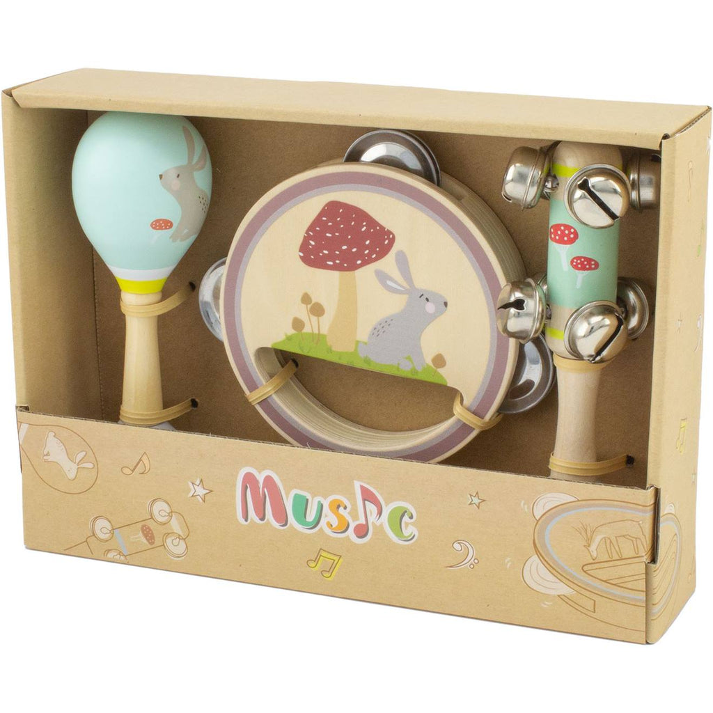 Set musical lapin beige