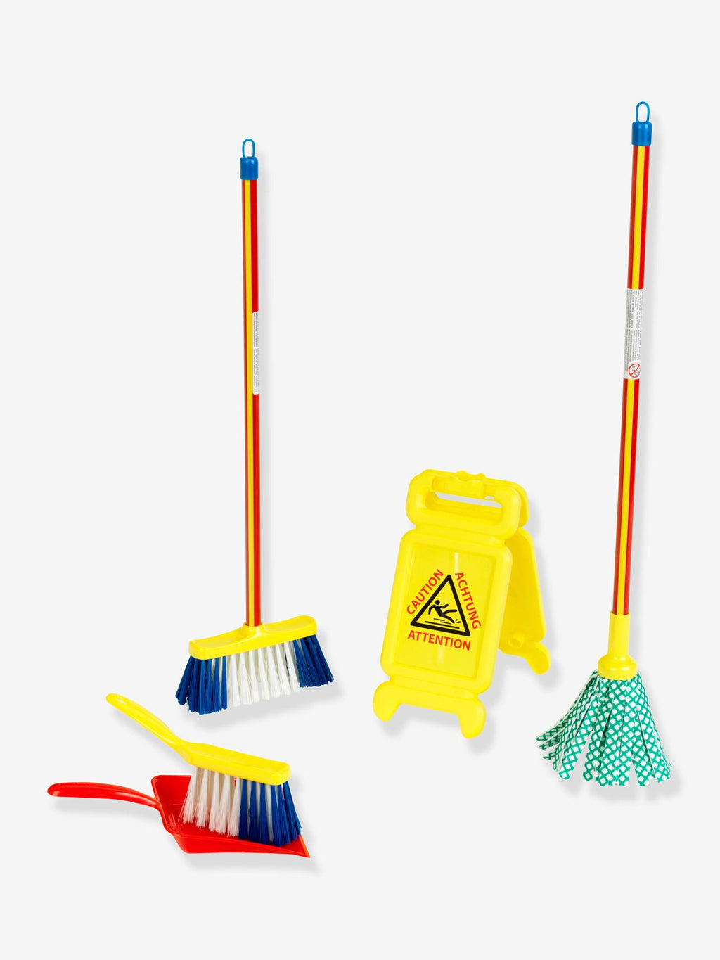 Set nettoyage risque de glissade multicolore