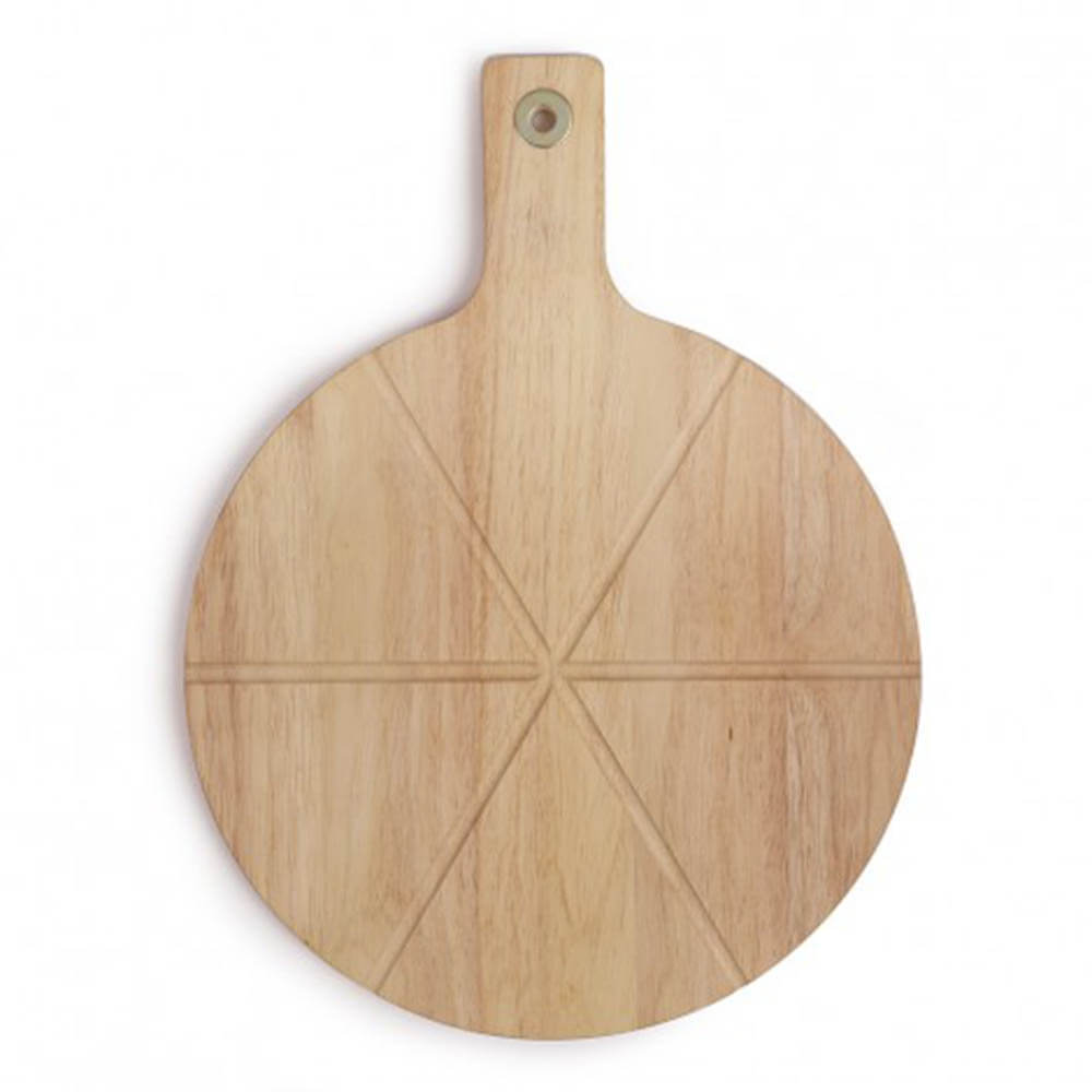 Set Planche en Bois et Roulette à Pizza - Ustensiles de Cuisine