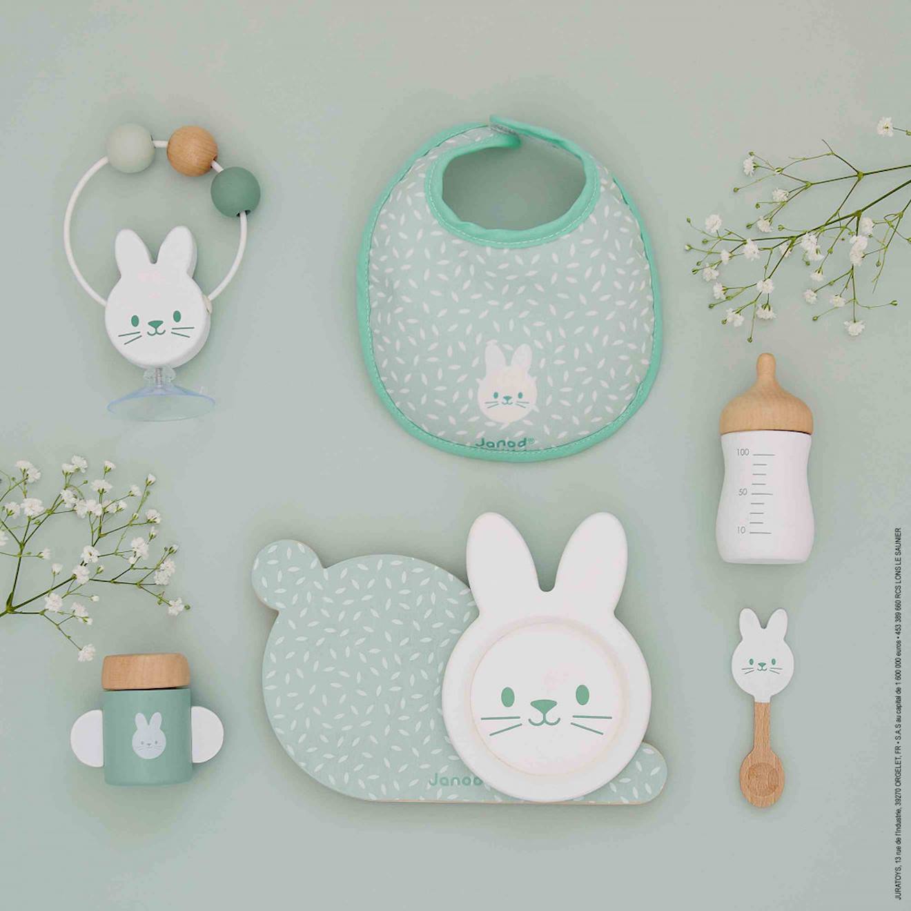 Set pour poupon et poupée zen vert
