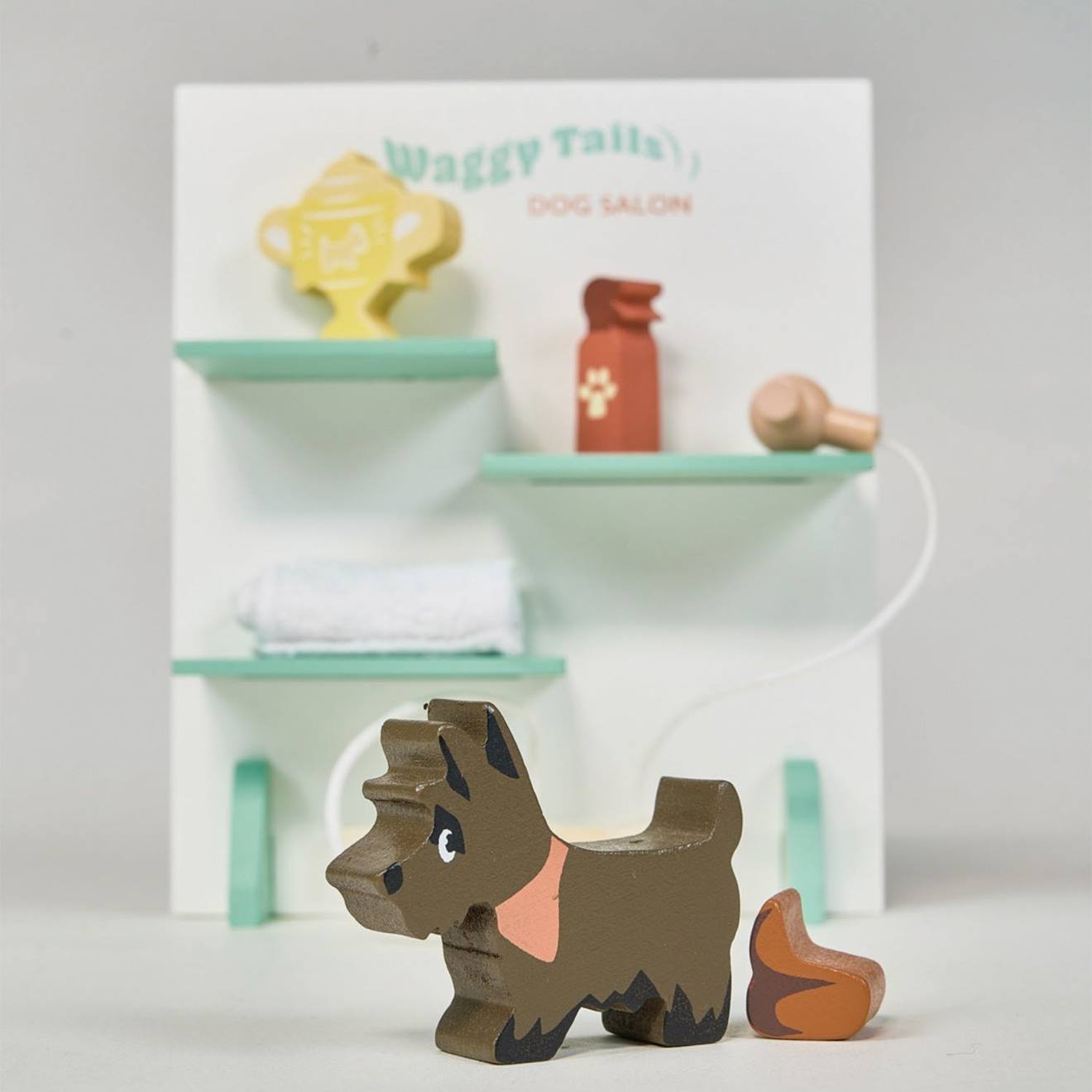 Set salon de toilettage pour chiens waggy tails multicolore