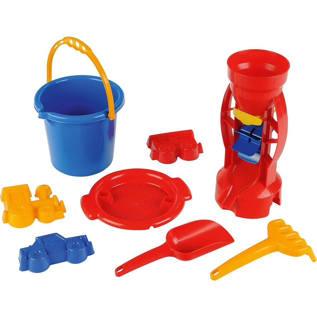 Set seau de plage 8 pièces multicolore