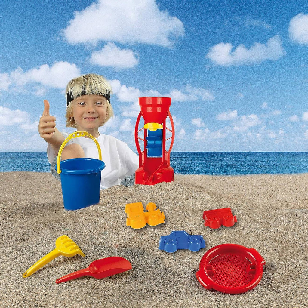 Set seau de plage 8 pièces multicolore
