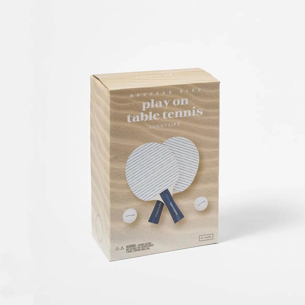 Set Tennis de Table à Rayures - Cadeau Jeu