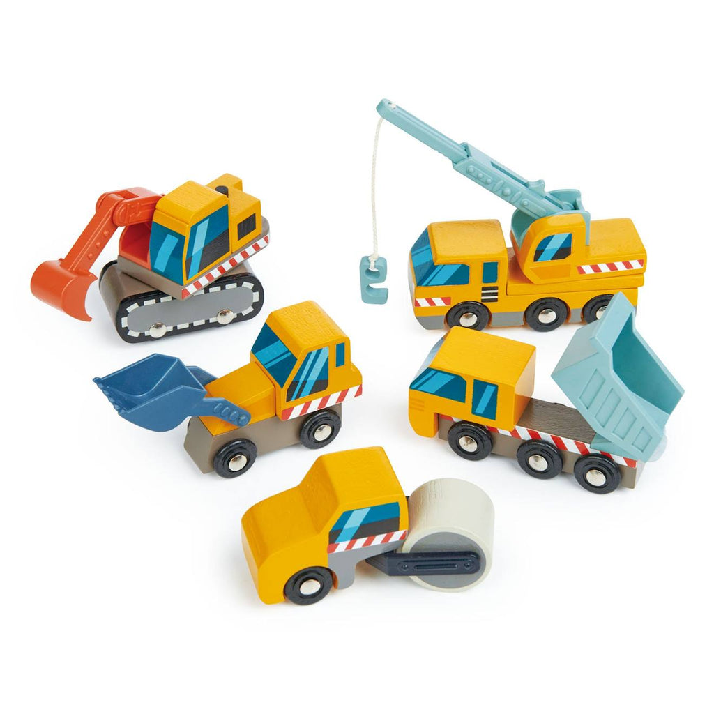 Set véhicules de chantier jaune