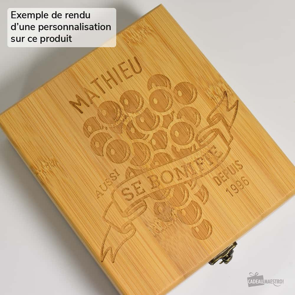 Set à Vin Papa À Personnaliser - Coffret de Vin Personnalisé CadoMaestro