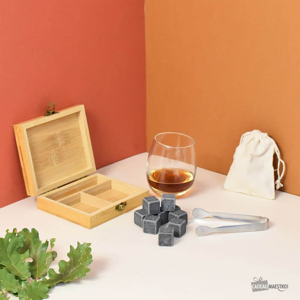 Set Whisky avec Boîte Bambou - Whisky CadoMaestro