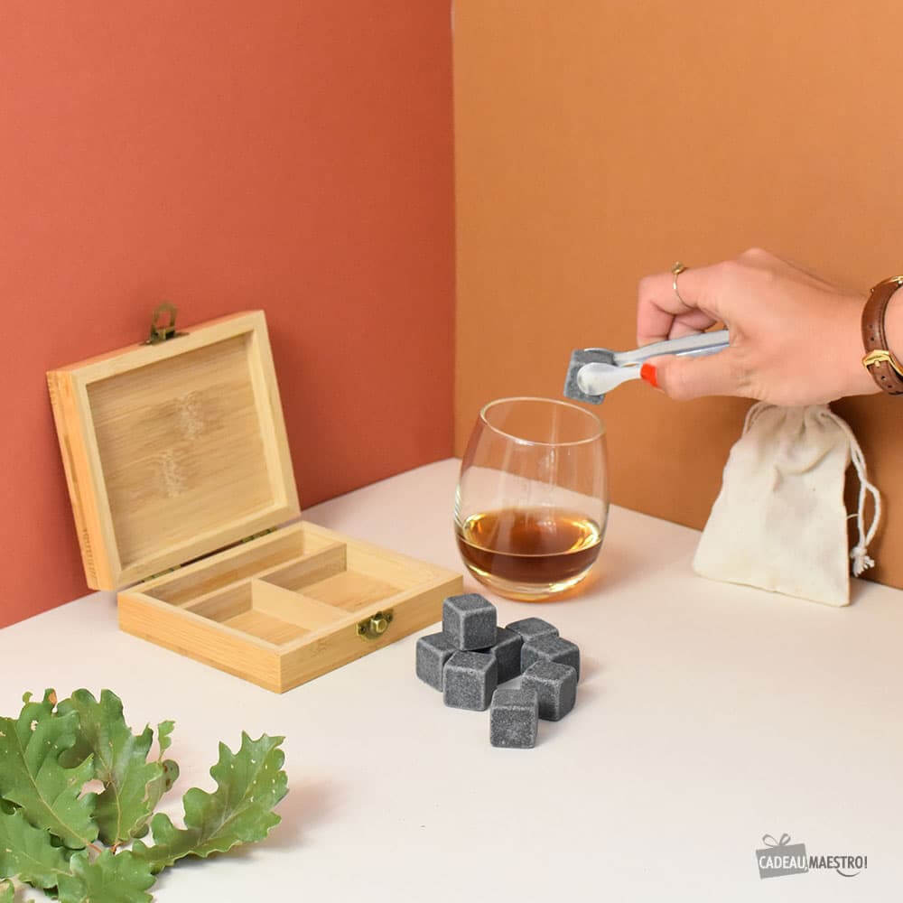 Set Whisky avec Boîte Bambou - Whisky CadoMaestro