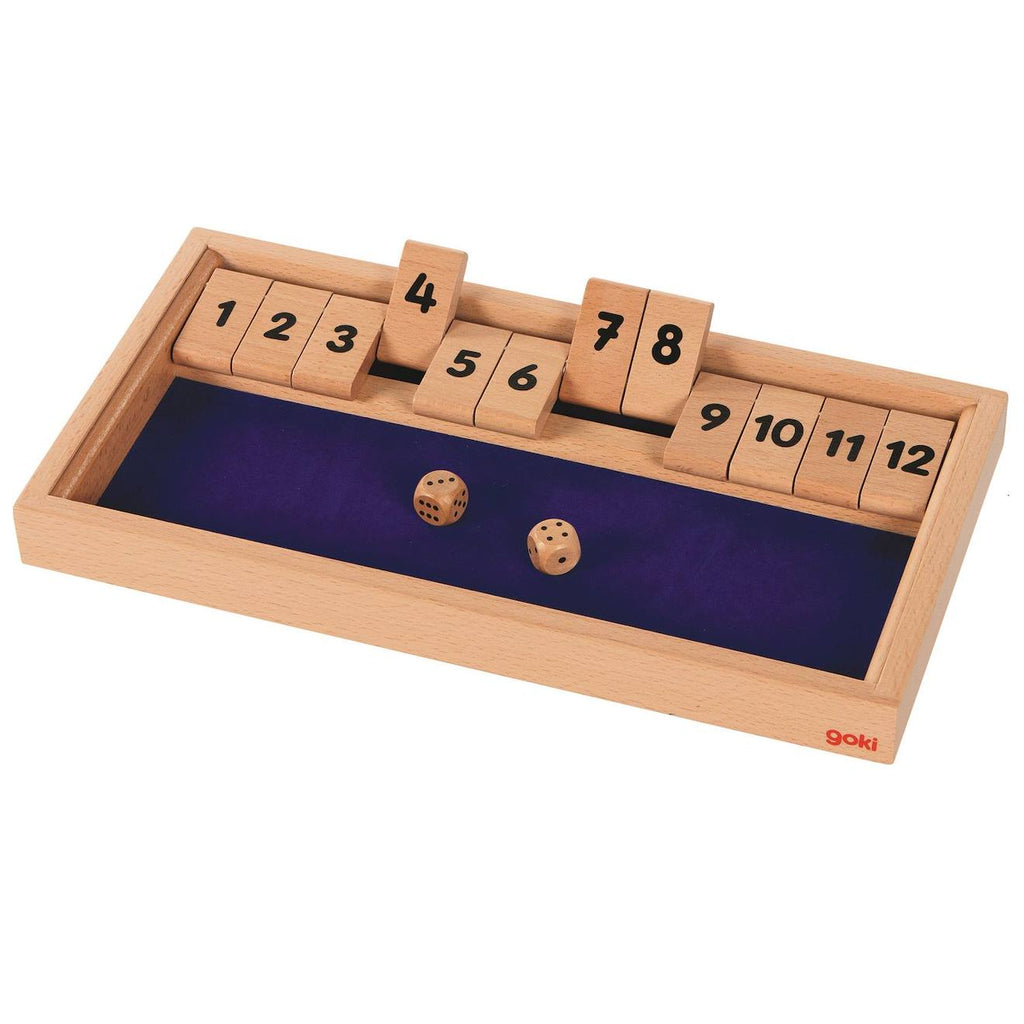 Shut the box - jeu de dés bleu