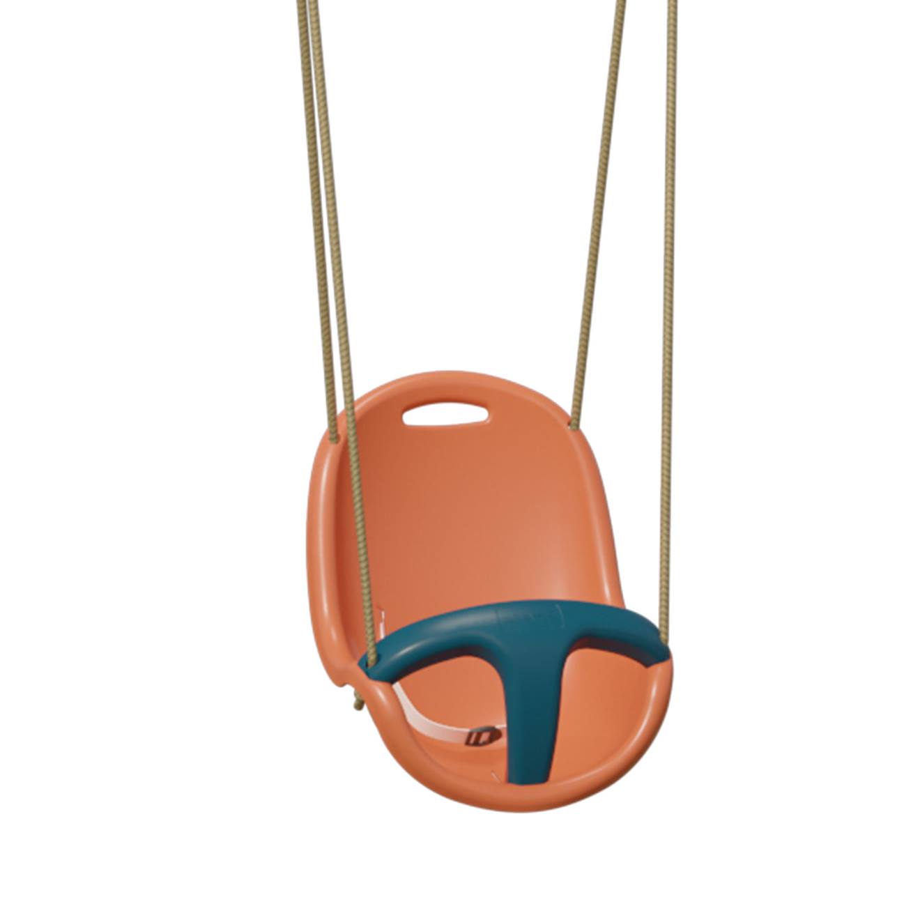 Siège bébé pour portique balançoire 1,9 m - 2,5 m pour enfants bleu/corail