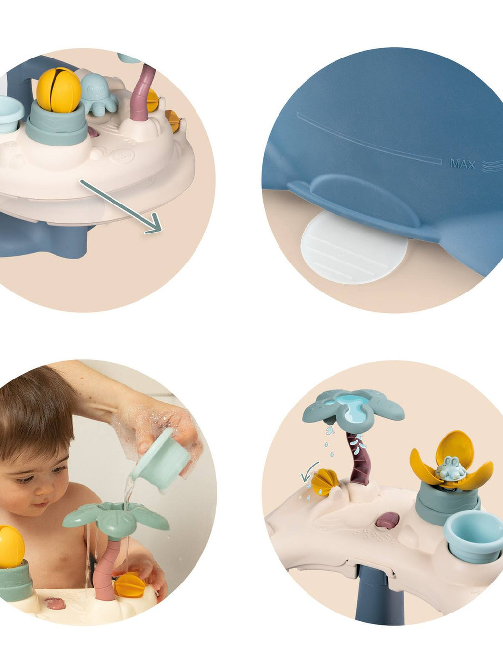 Siège de bain bébé bleu