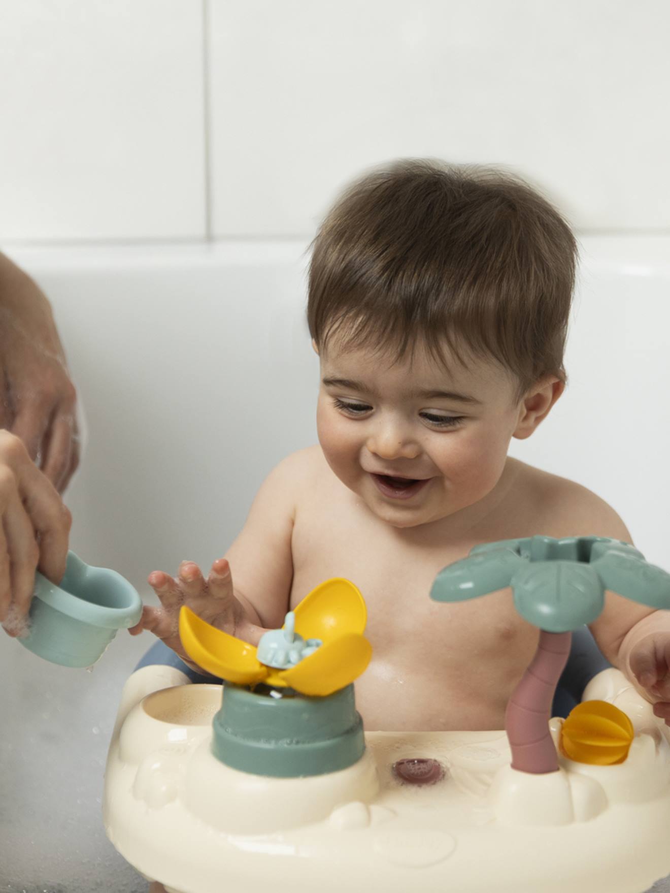 Siège de bain bébé bleu
