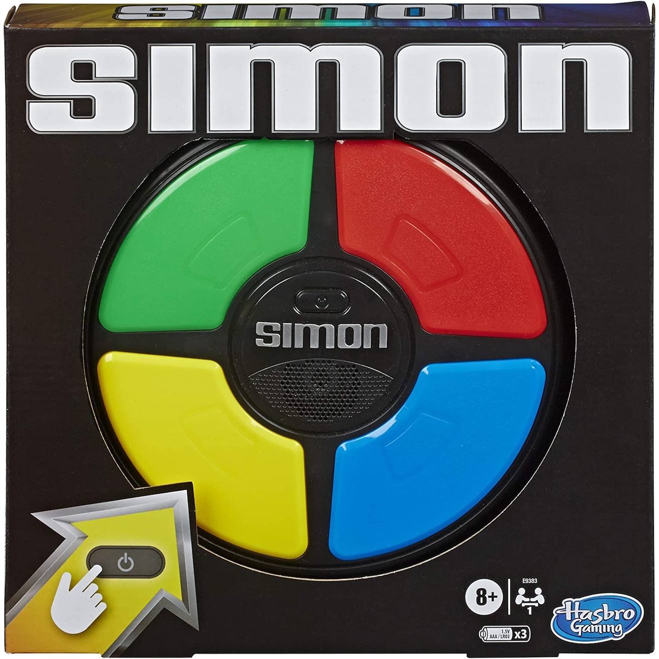 Simon - jeu de sons et lumières multicolore