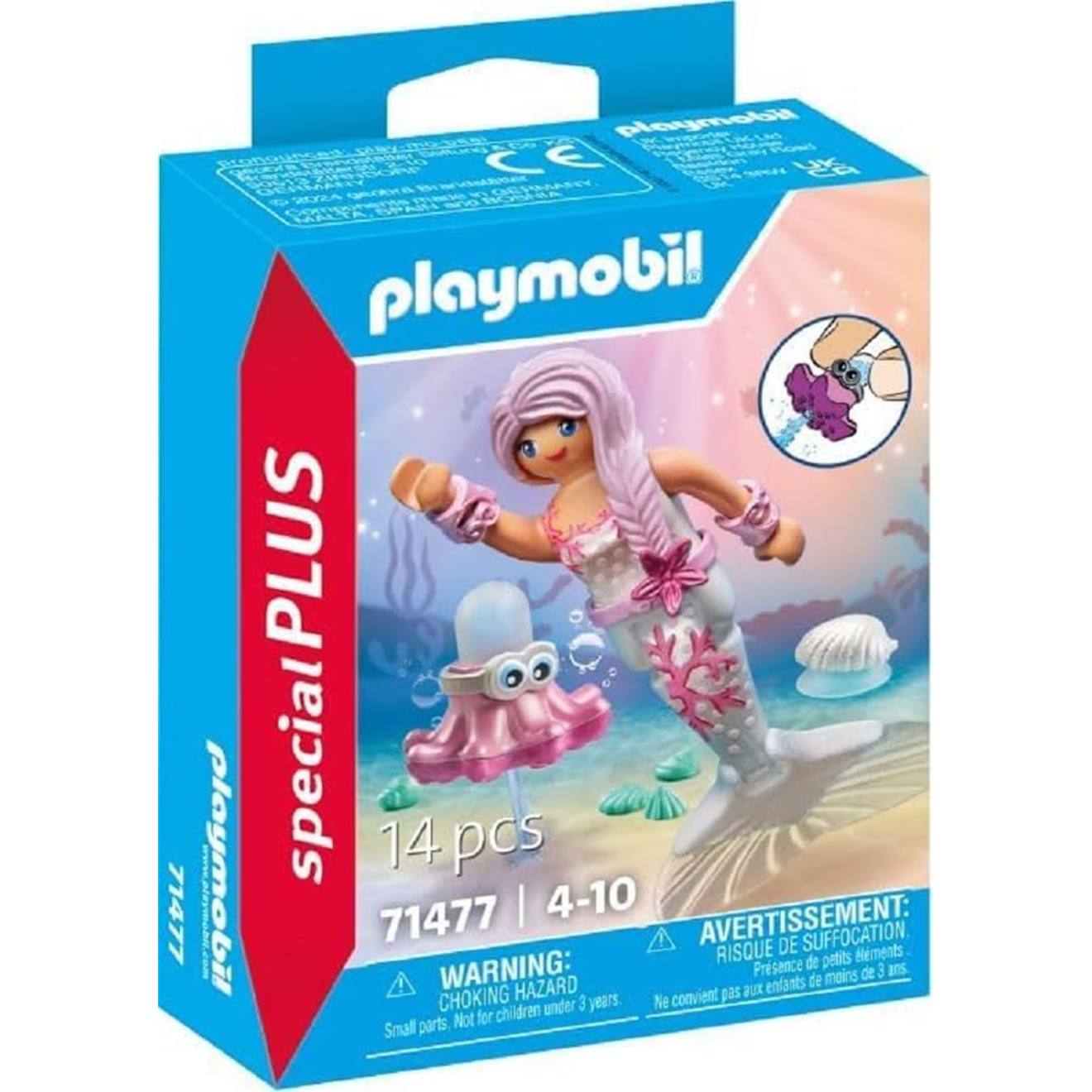 Sirène avec pieuvre à éclabousser 71477 multicolore