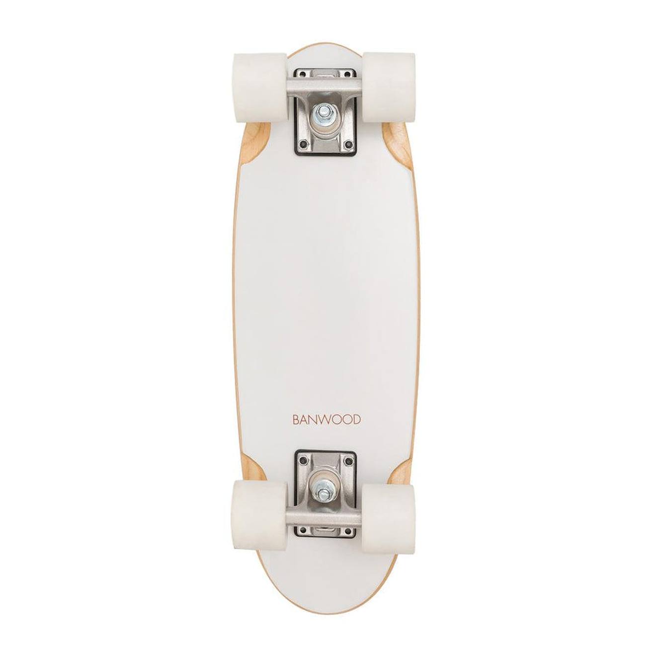 Skateboard en érable canadien pour enfants de 3 ans et plus blanc