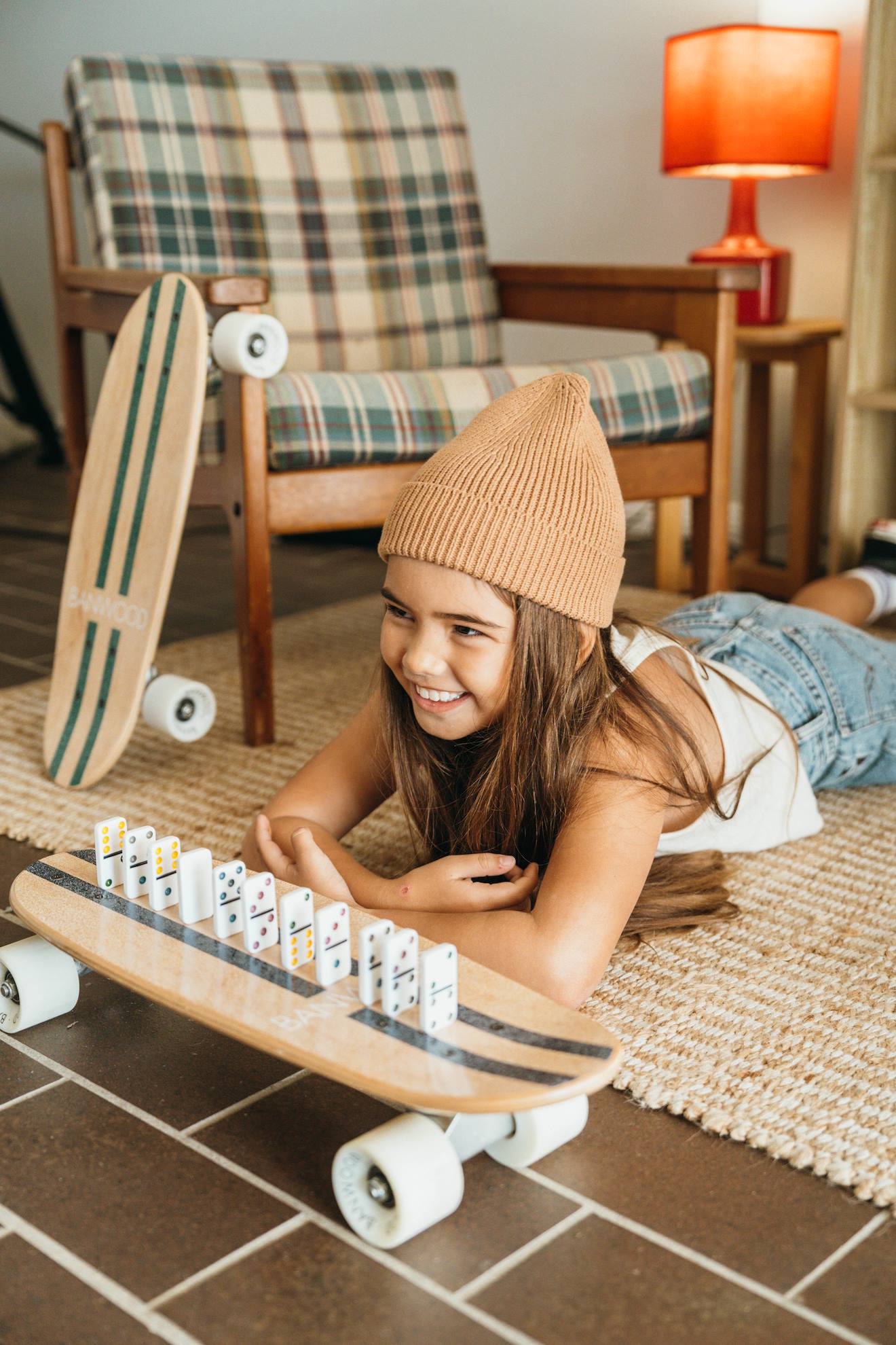 Skateboard en érable canadien pour enfants de 3 ans et plus marine