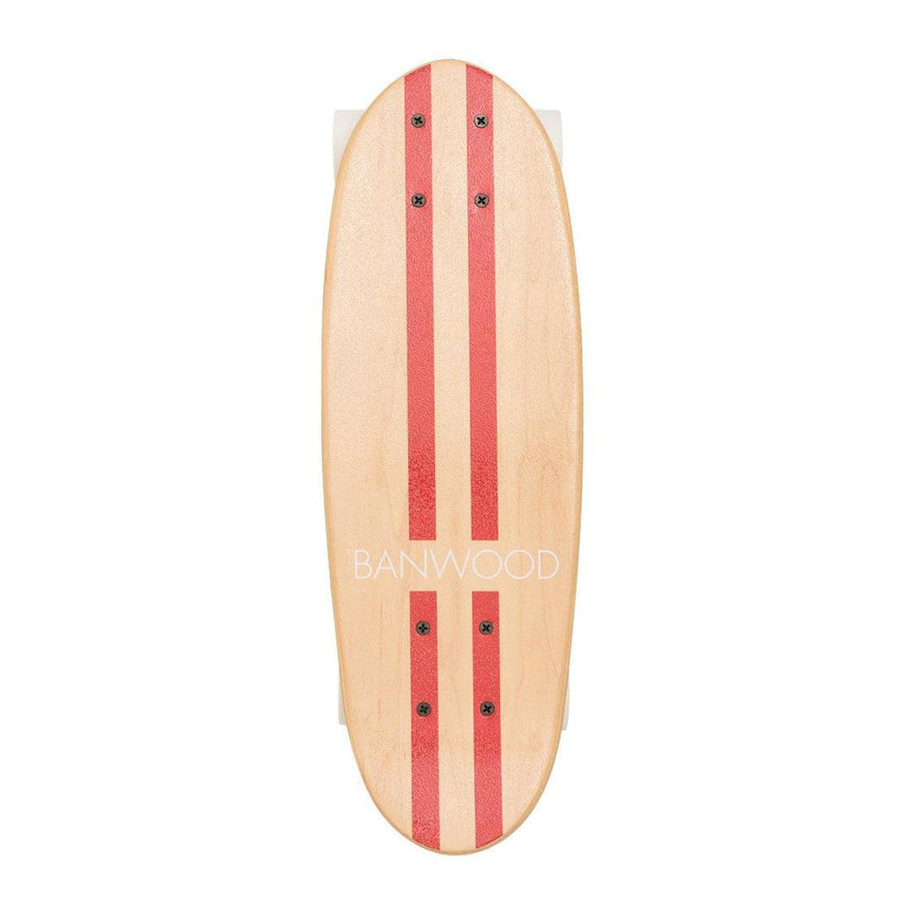 Skateboard en érable canadien pour enfants de 3 ans et plus rouge