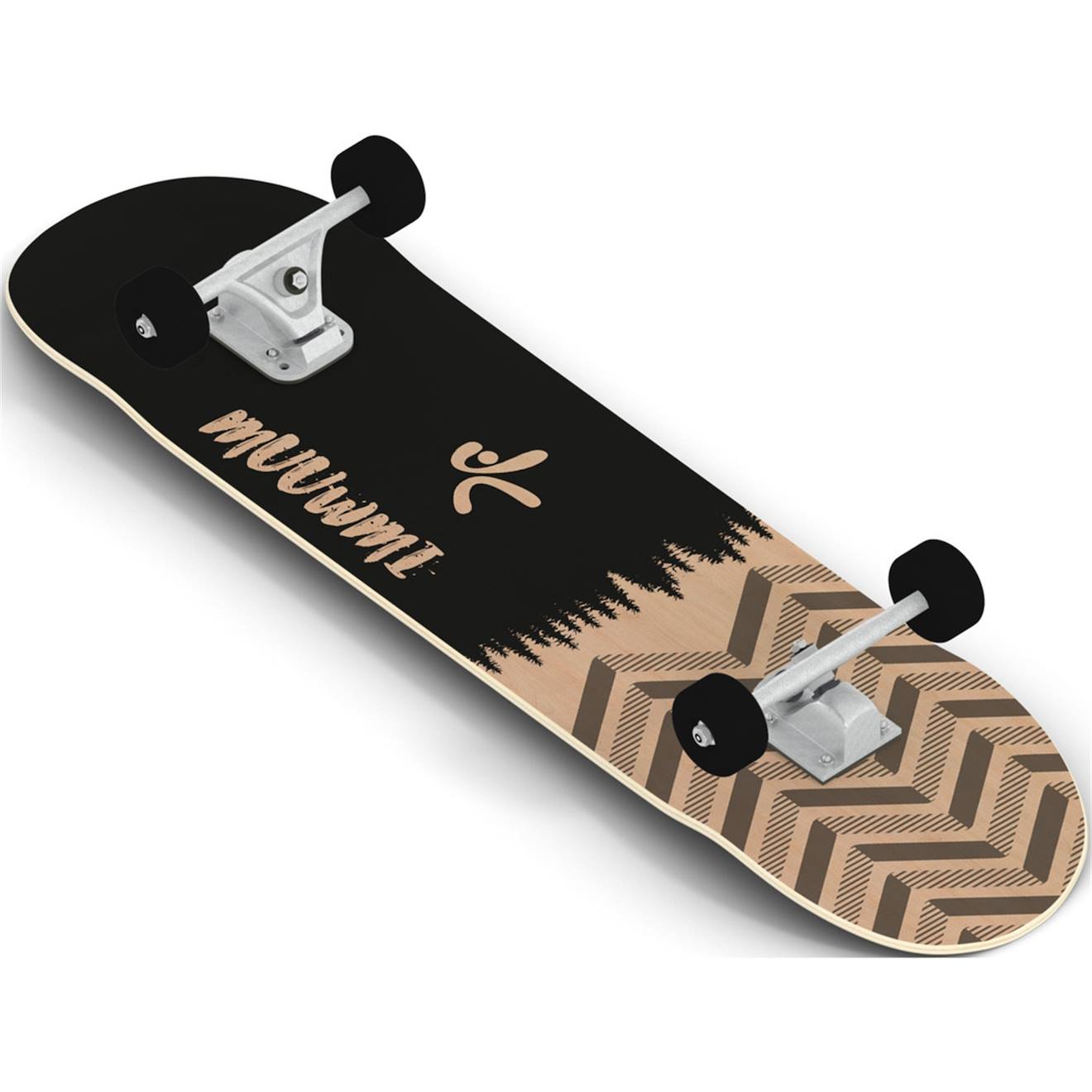 Skateboard muuwmi abec 7 noir et beige