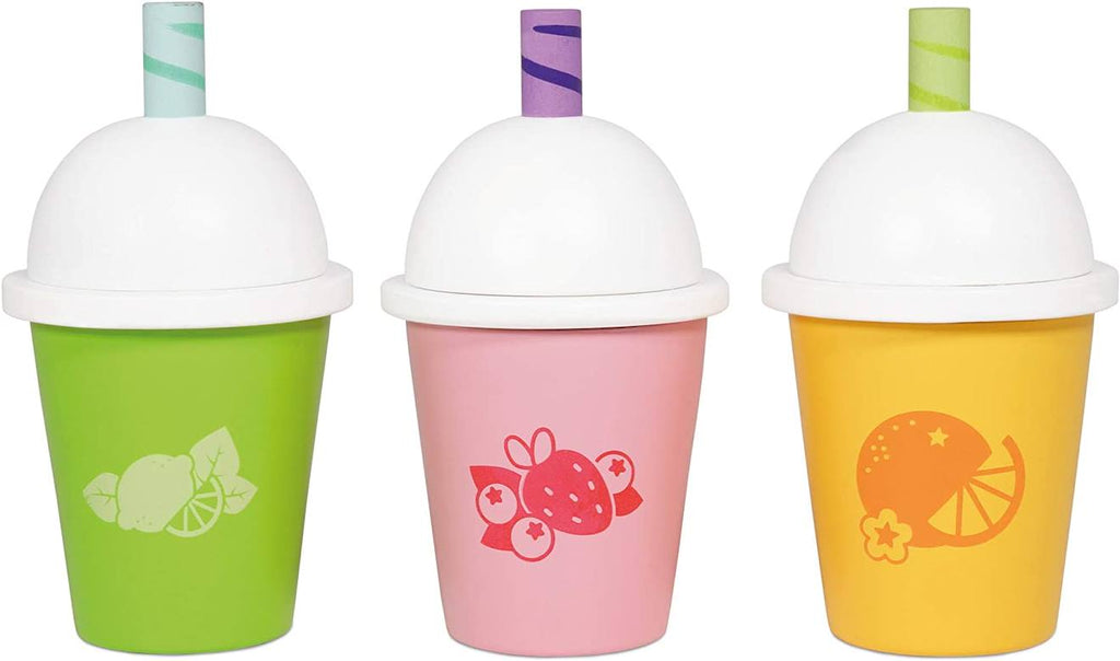Smoothies aux fruits à emporter bleu