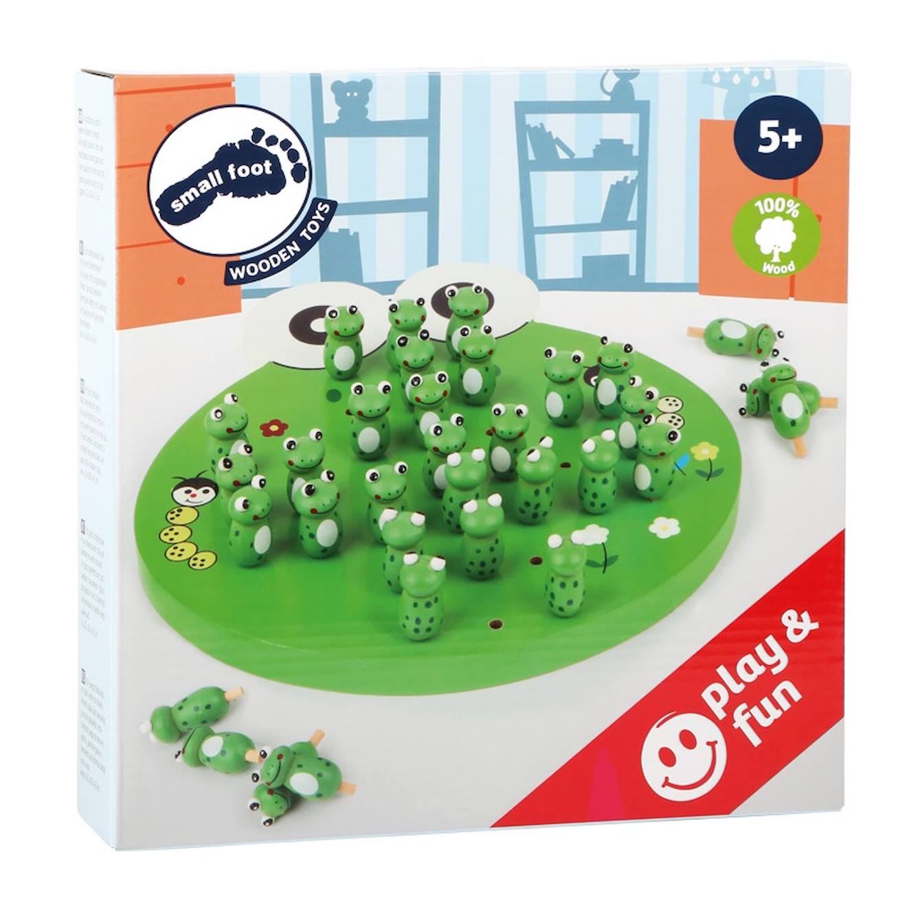 Solitaire grenouille beige