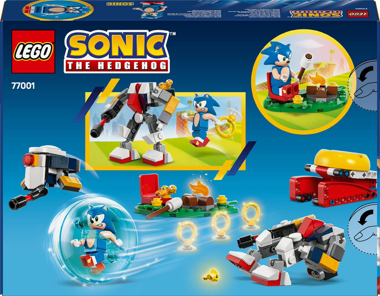 Sonic the hedgehog conflit au feu de camp - 77001 multicolore