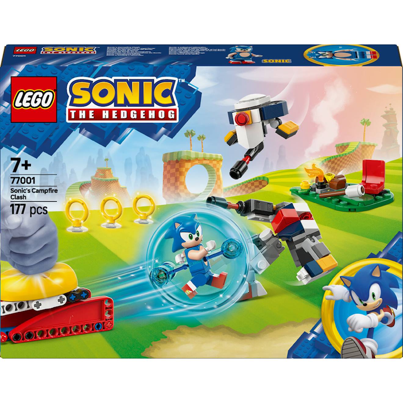 Sonic the hedgehog conflit au feu de camp - 77001 multicolore