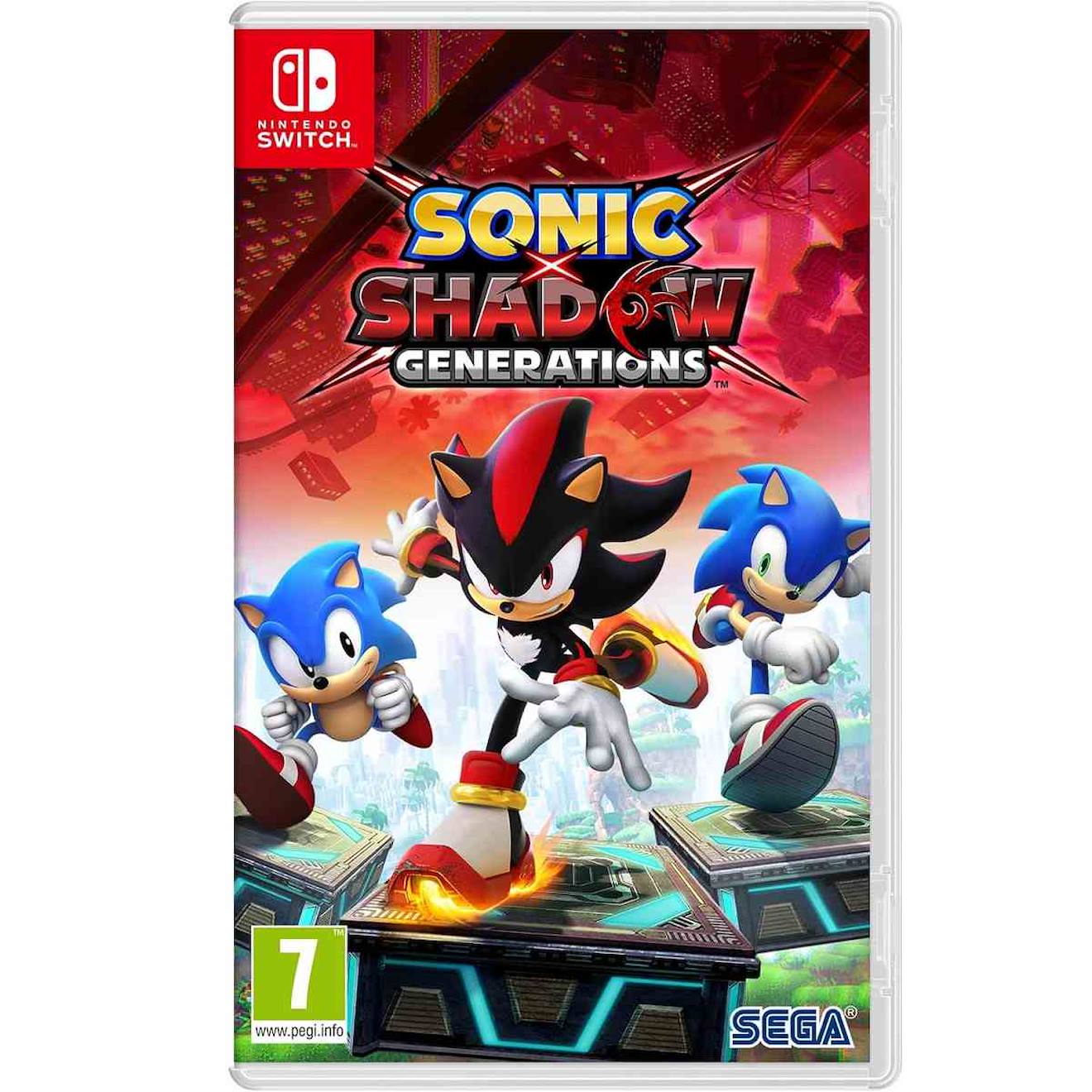 Sonic x shadow generations switch multicolore