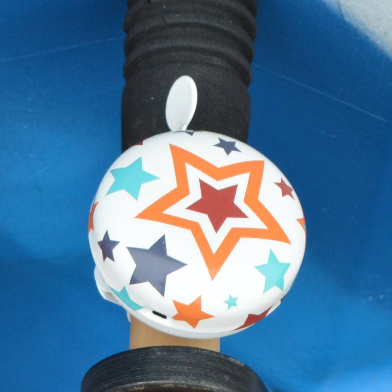Sonnette vélo stars blanc