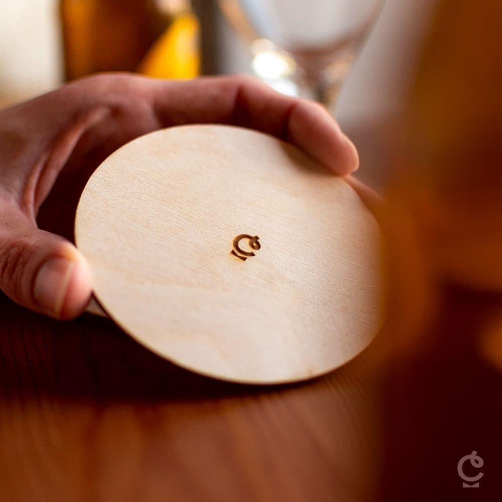 Sous-Verres en Bois Bière à Personnaliser (x4) - Sous-Verre Personnalisé