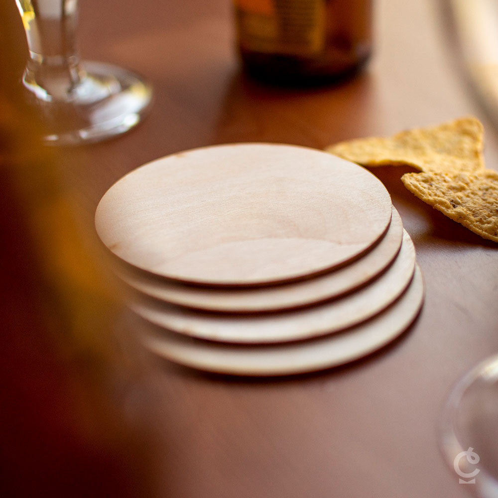 Sous-Verres en Bois (x4) - Sous-Verre Original CadoMaestro