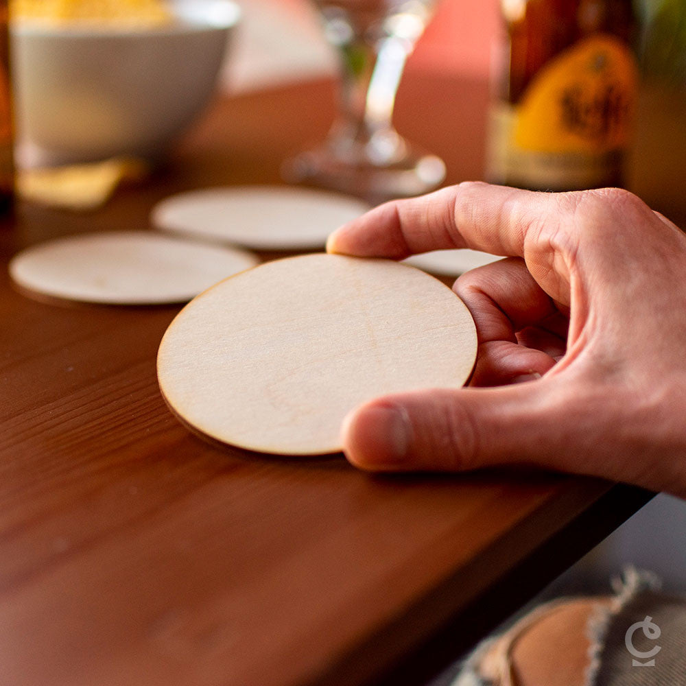 Sous-Verres en Bois (x4) - Sous-Verre Original CadoMaestro