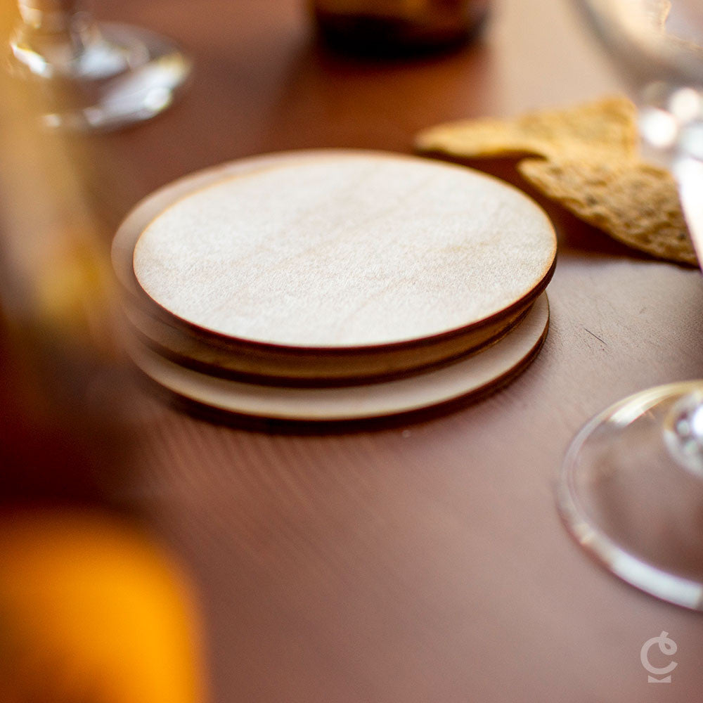 Sous-Verres en Bois (x4) - Sous-Verre Original CadoMaestro