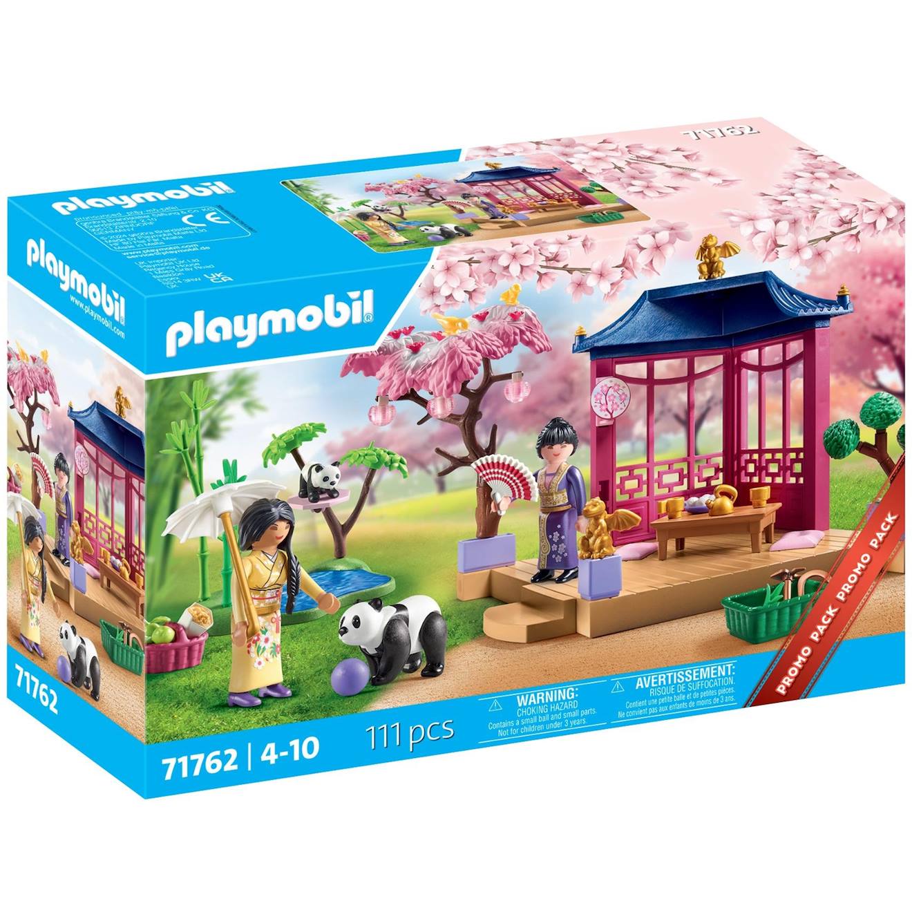 Specials jardin asiatique avec deux personnages et pandas 71762 multicolor