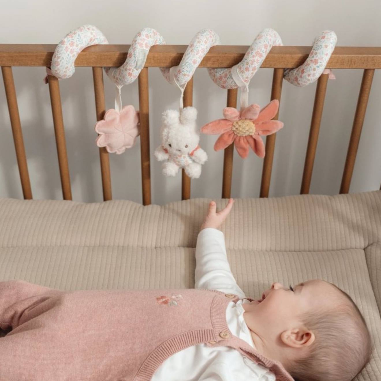Spirale d'activité little farm rose, beige