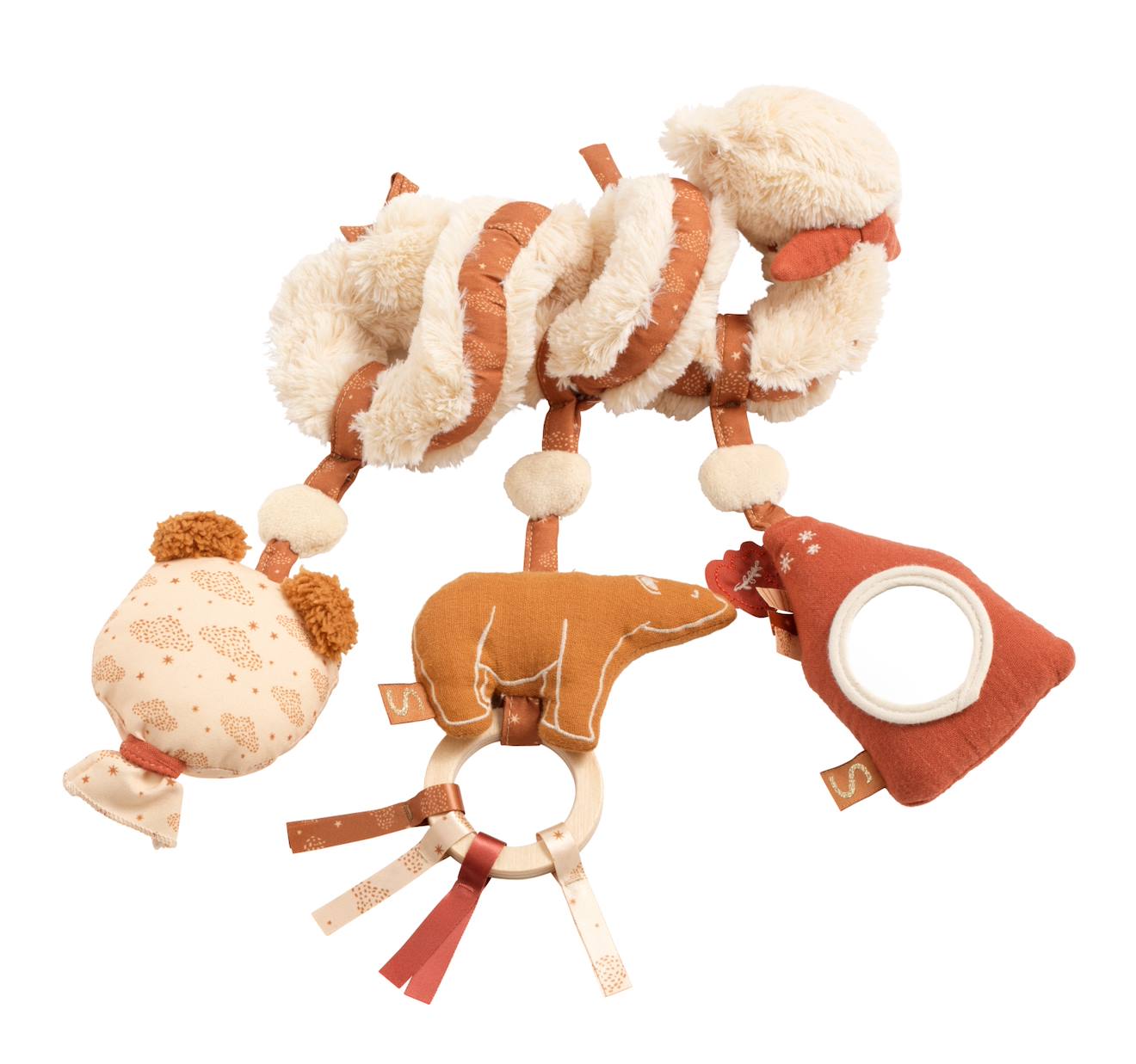 Spirale d'activités ours en peluche - orsino beige