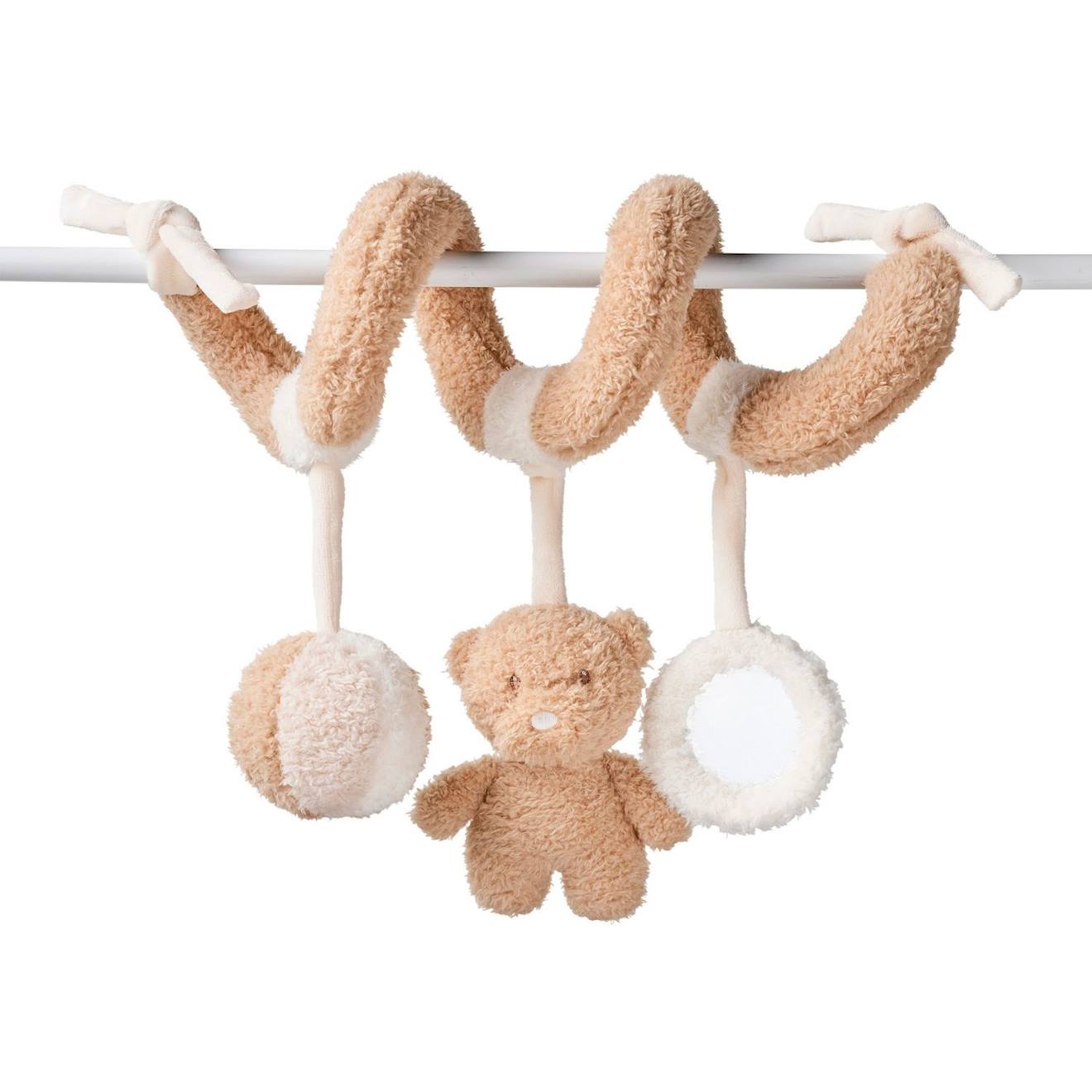 Spirale d'activités teddy marron, beige, écru