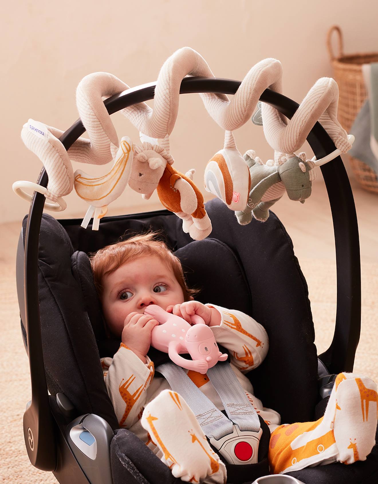 Spirale d'activités tso en veloudoux beige