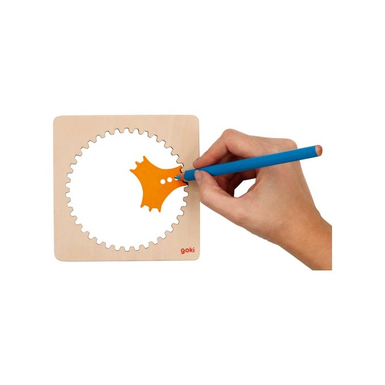 Spirographe en bois beige