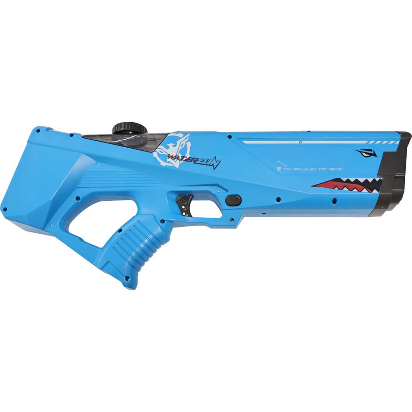 Splash & fun pistolet à eau ''requin'' 42 cm, électrique bleu