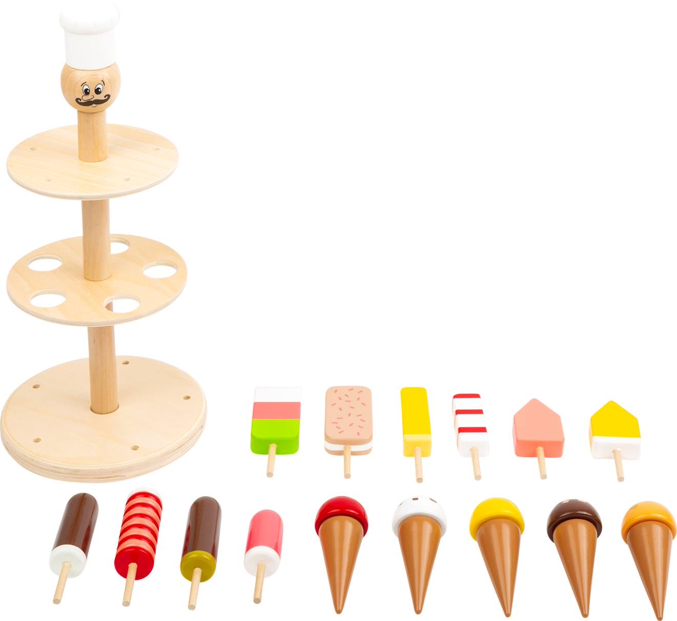 Stand de glaces luigi gelato beige