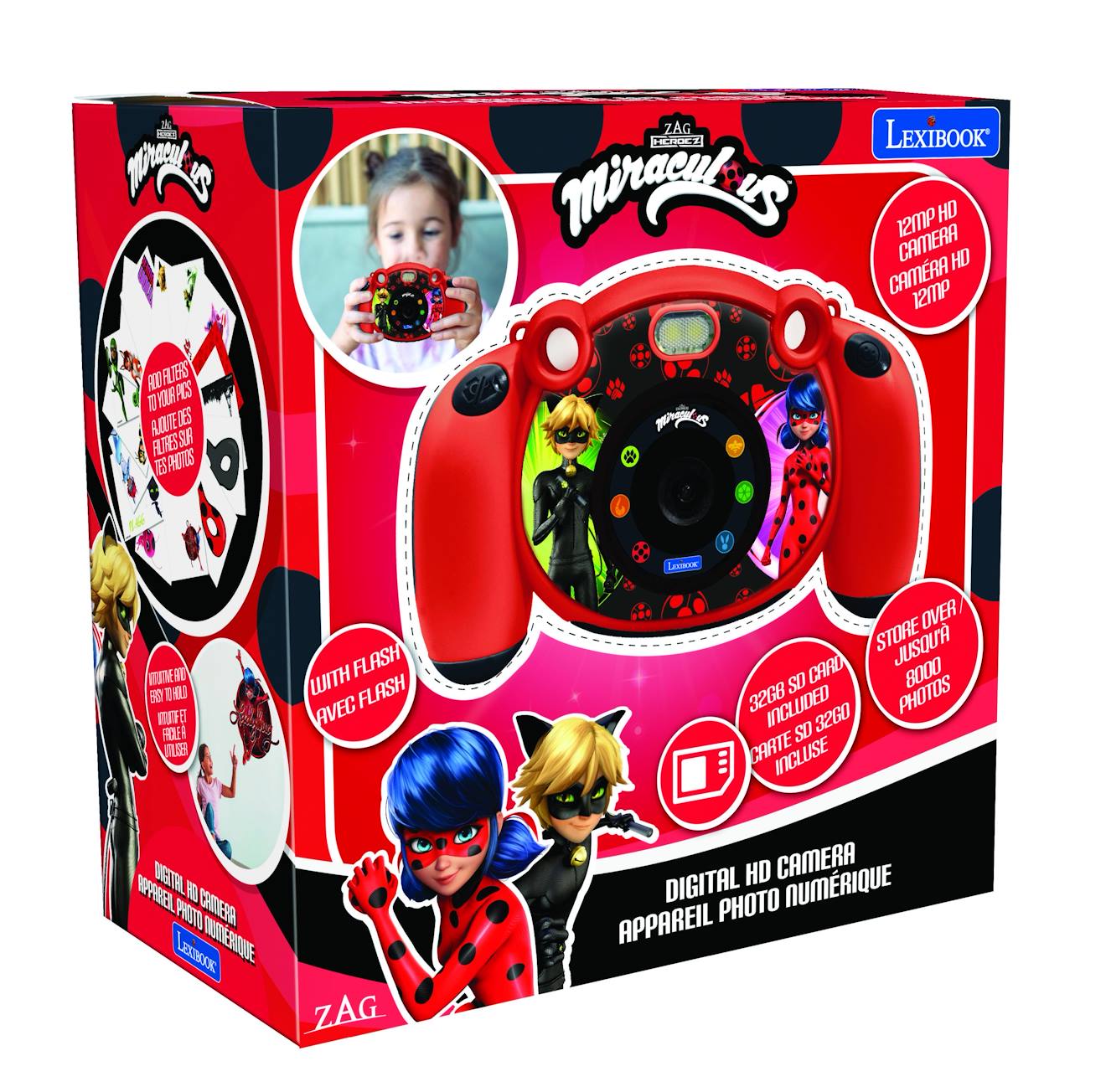 Starcam appareil photo numérique HD miraculous multicolore
