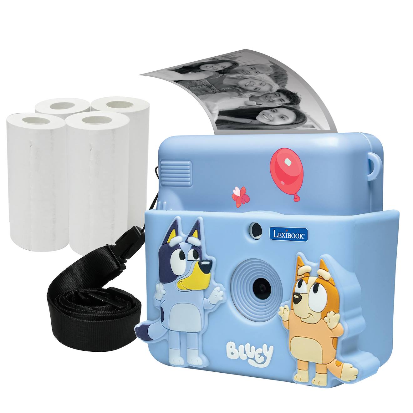 Starcam® pack caméra avec imprimante Bluey, carte SD, 4 rouleaux papier multicolore