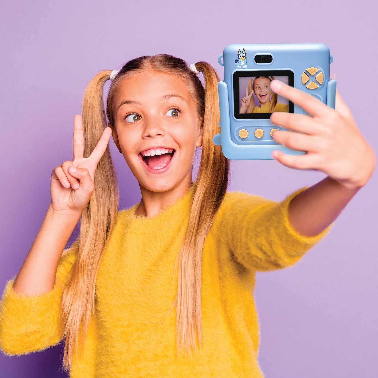 Starcam® pack caméra avec imprimante Bluey, carte SD, 4 rouleaux papier multicolore