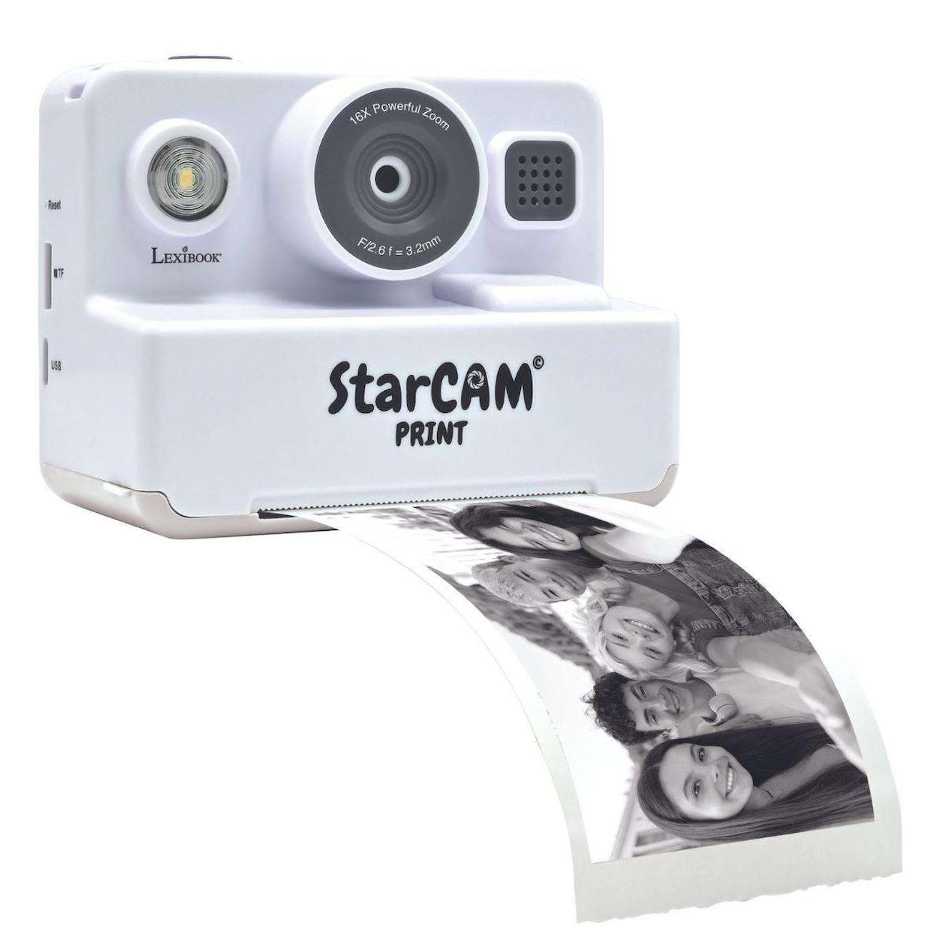 Starcam print classic appareil photo numérique HD avec imprimante instantanée multicolore