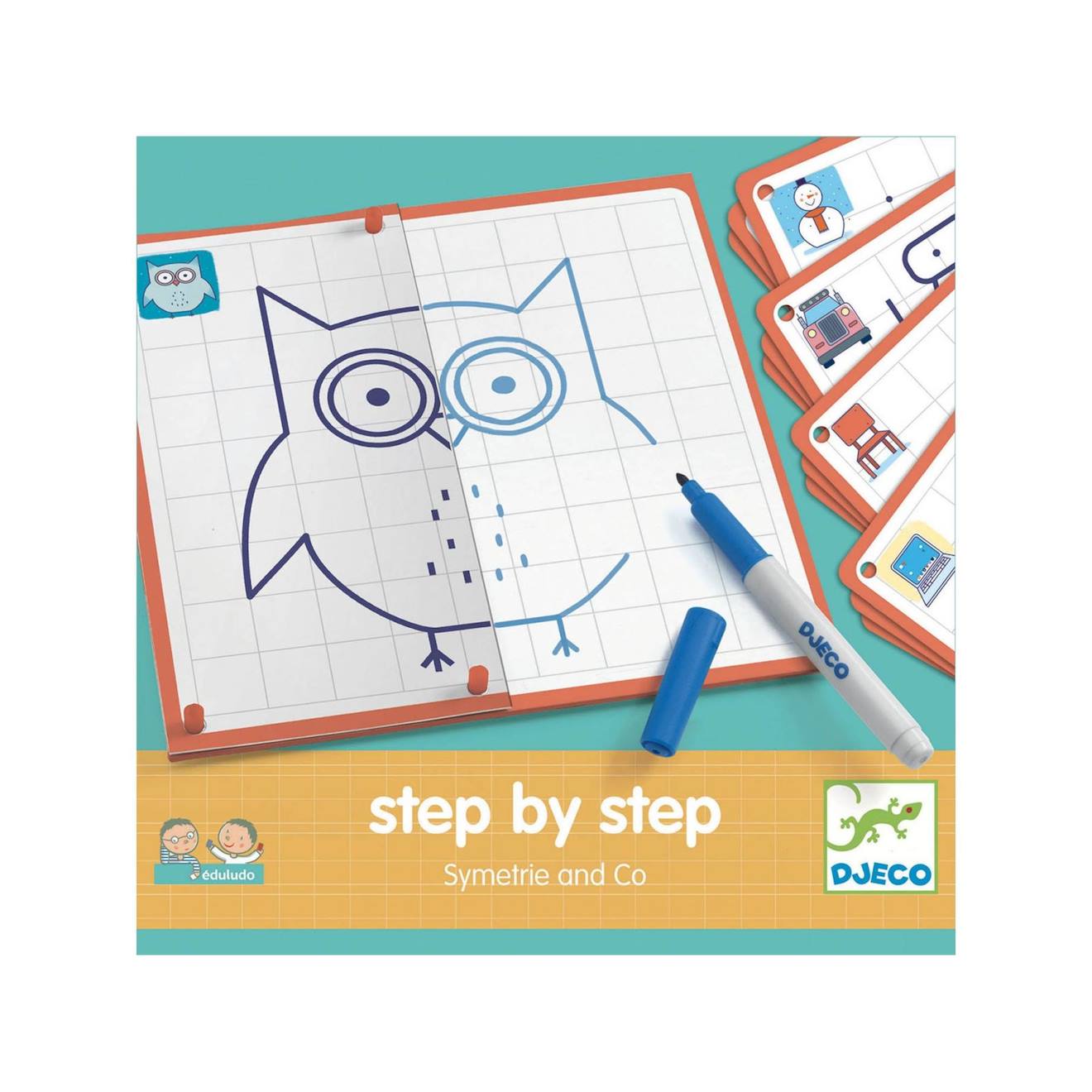 Step by step symétrie and co multicolore